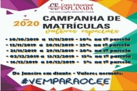 Centro Educacional Esplanada - Campo Grande - Zona Oeste - RJ - MATRCULAS 2020 ABERTAS, VENHA FAZER PARTE DA FAMLIA ESPLANADA! - cdigo foto:  12847